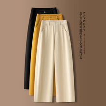 高级感灯芯绒休闲弯刀裤女秋冬2025超火的拖地裤雪尼尔加厚直筒裤