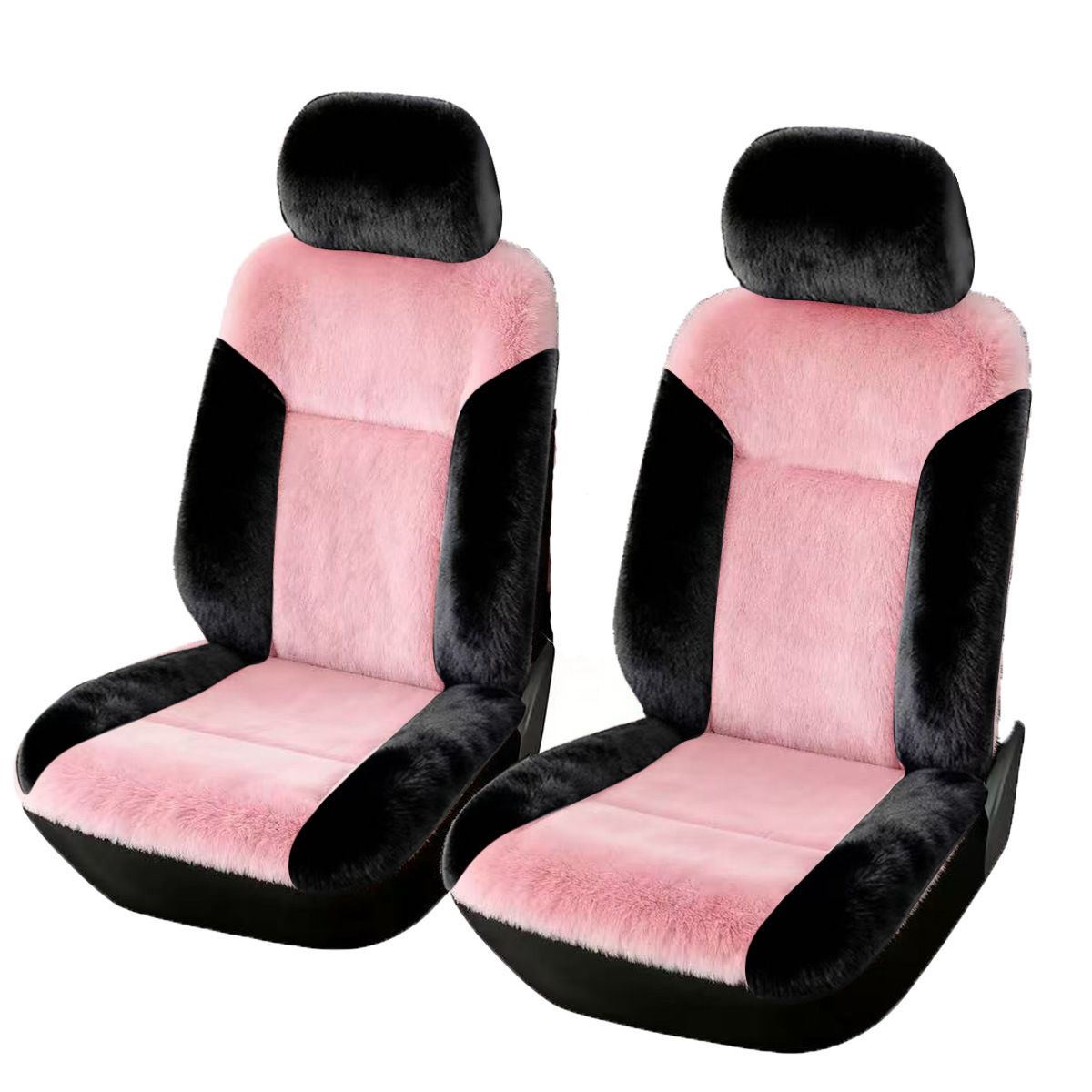 Invierno simple felpa cubierta de asiento caliente cojín universal invierno cómodo asiento de automóvil cojín conjunto