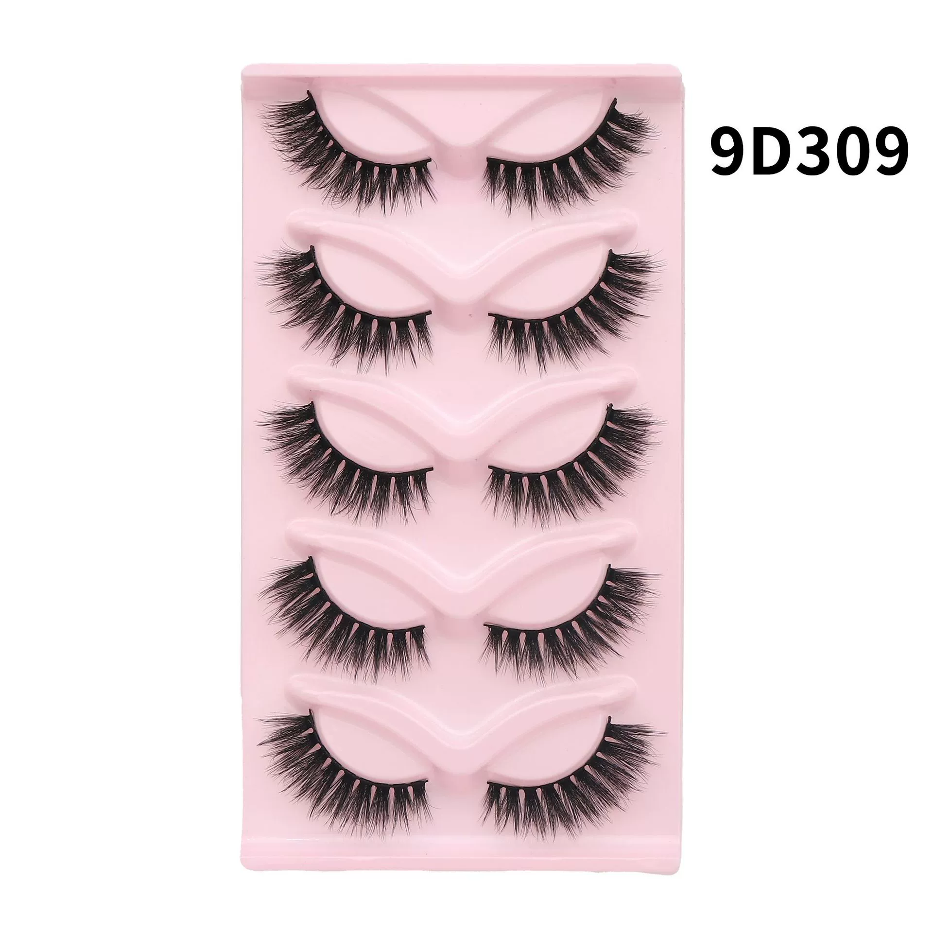 False Eyelashes Cat-Eye 3D, European Style, Assorted Styles (Multiple Specifications)