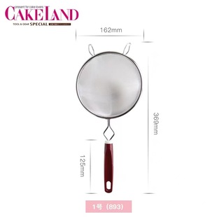Tigercrown Imported Kitchen Stainless Steel Filter Double-Eared Baking Flour Sieve Sugar Matcha Filter Sieve