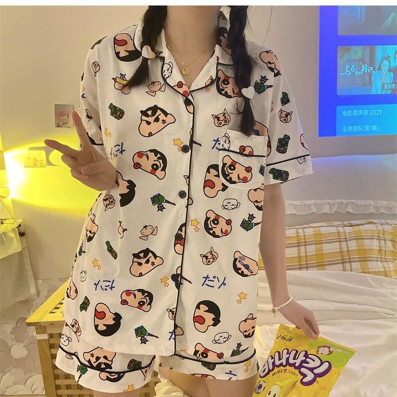 더블 쇼트 # 흰색 크레용 신짱