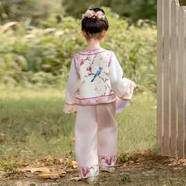 儿童古装格格服女童清朝宫廷服饰春秋款小女孩汉服超仙复古风套装