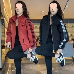 休闲短款棒球服厚外套女春秋冬款2025新款夹棉二棉冲锋衣夹克上衣