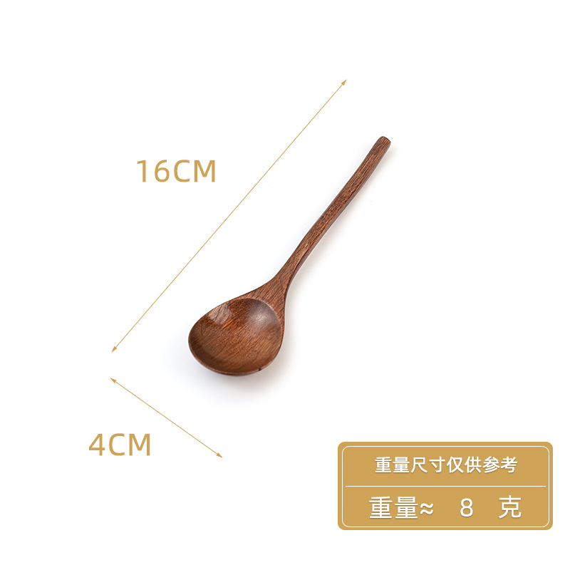 피비 둥근 입 둥근 손잡이 숟가락 16*4