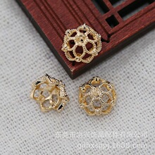 ���DIY��Ʒͭ��ñ�����ɫ10*7MM�ο���Ƕ��Ʒ��׹����B1944