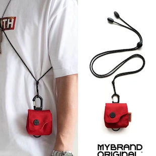 Rarethings Chinese Red Mini Quick Release Magnetic Buckle Coin Coin Purse Headphone Bag Lipstick Bag Mini Key Bag