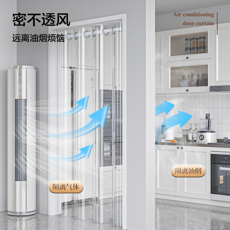 Air Conditioner Windproof Curtain for Bedroom, Transparent Cold Air Barrier Curtain, No-Drill Kitchen Oil Smoke Blocking Curtain with Magnetic Attachment Air Conditioner Windproof Curtain for Bedroom, Transparent Cold Air Barrier Curtain, No-Drill Kitchen Oil Smoke Blocking Curtain with Magnetic Attachment