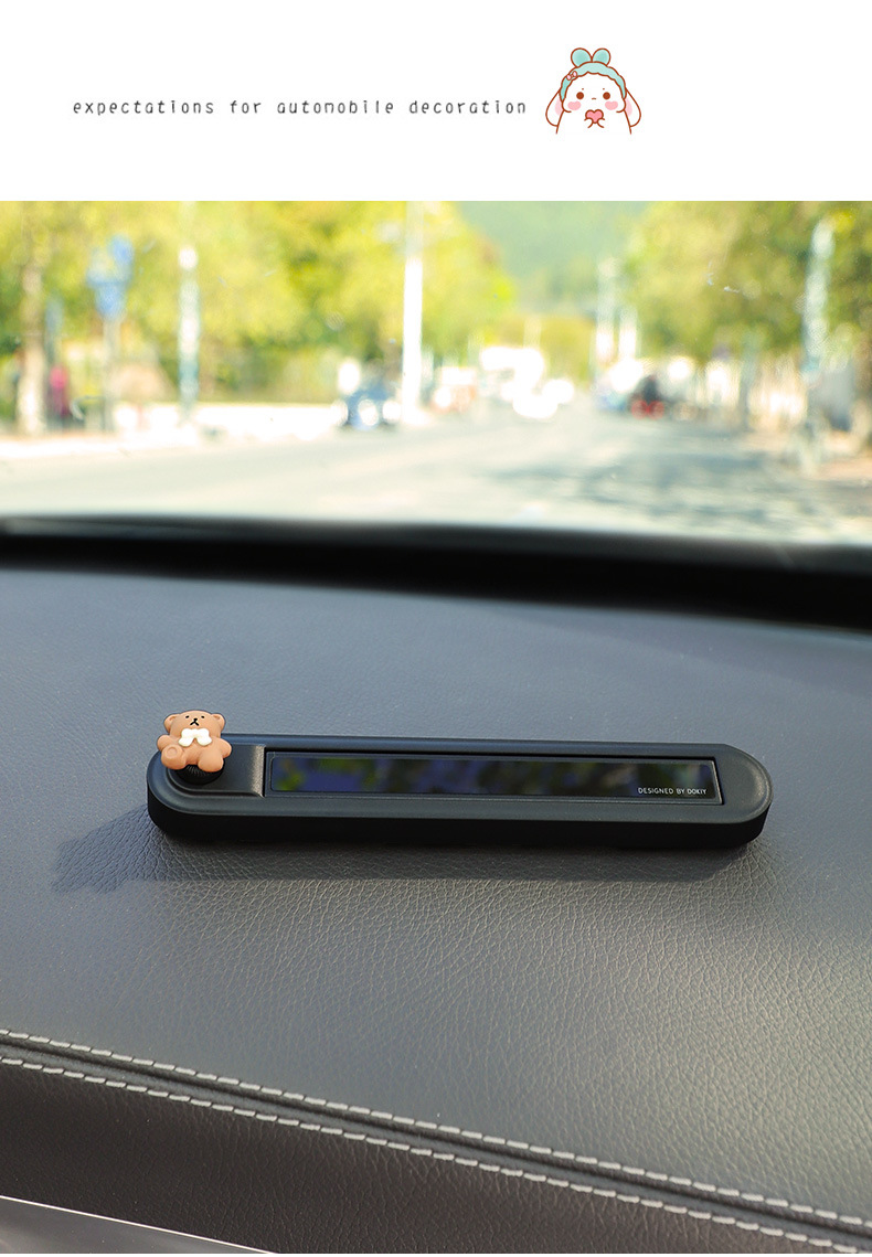 Car Temporary Parking Phone Dual Number Plate In-Car Moving Card Ornament Car Moving Number Plate Female Dual Number Switch