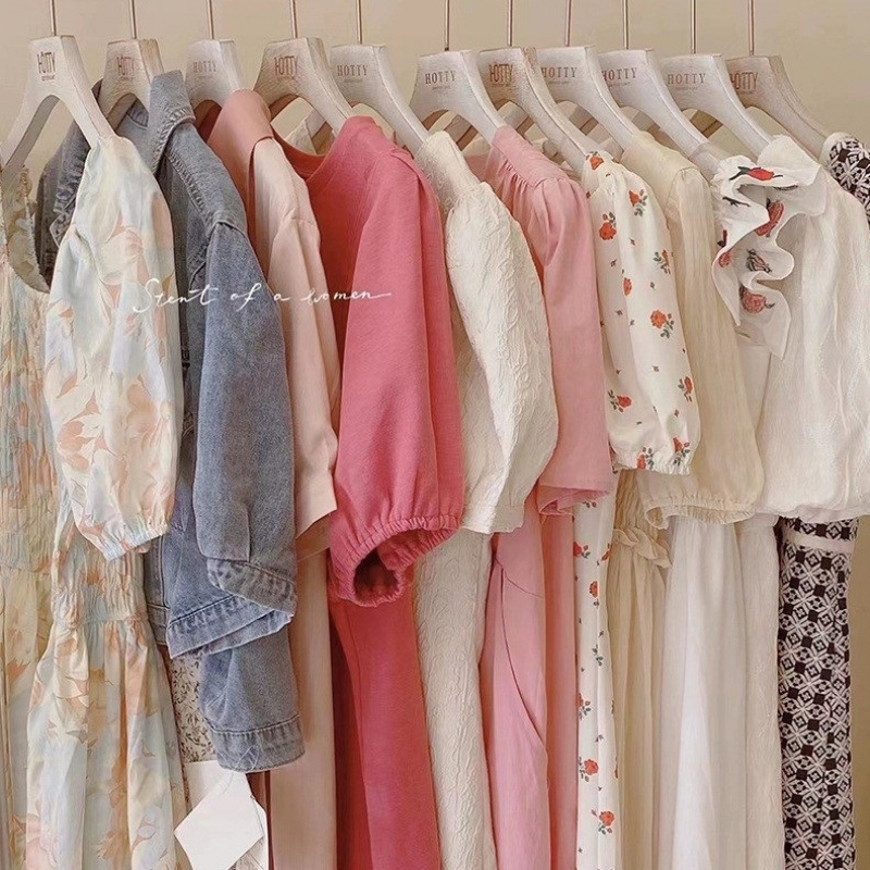 New 24 Popular Summer Sweet Dresses Niche Design Classy Plus Size Women's Floral Skirts Wholesale Miscellaneous Styles