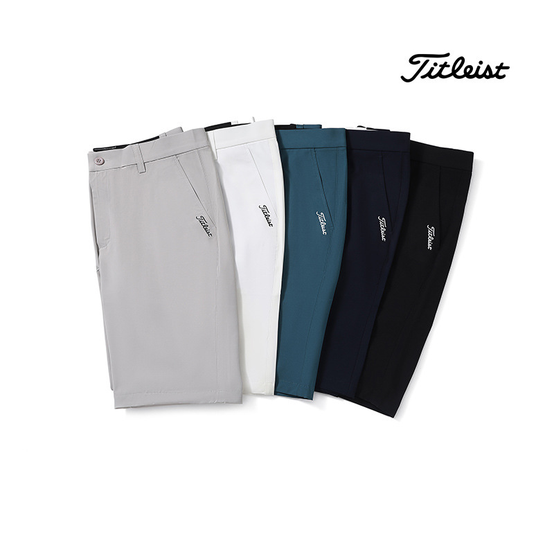 【Cross-Border】T Summer Golf Shorts for Men Woven Stretch Golf Sports Pants # 2401