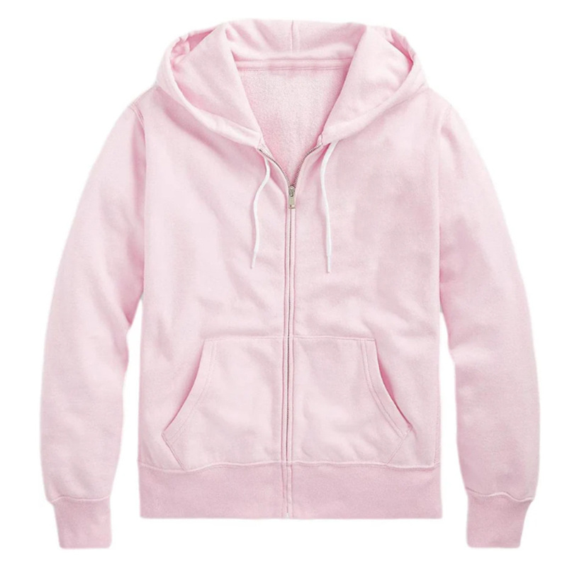 2025 New Sakura Pink Zipper Cardigan Jacket Amazon Independent Station Men's and Women's Popular Zipper Hoodie Ready in Stock