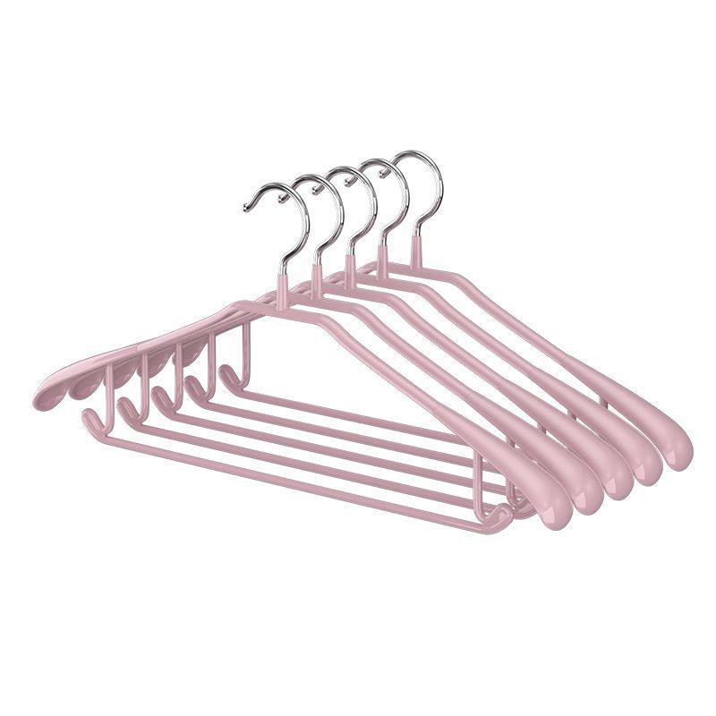 Factory direct multi-functional non-slip seamless wide shoulder dip plastic hanger home thick drying clothes support