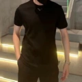 Black - Men's Ribbed T-Shirt