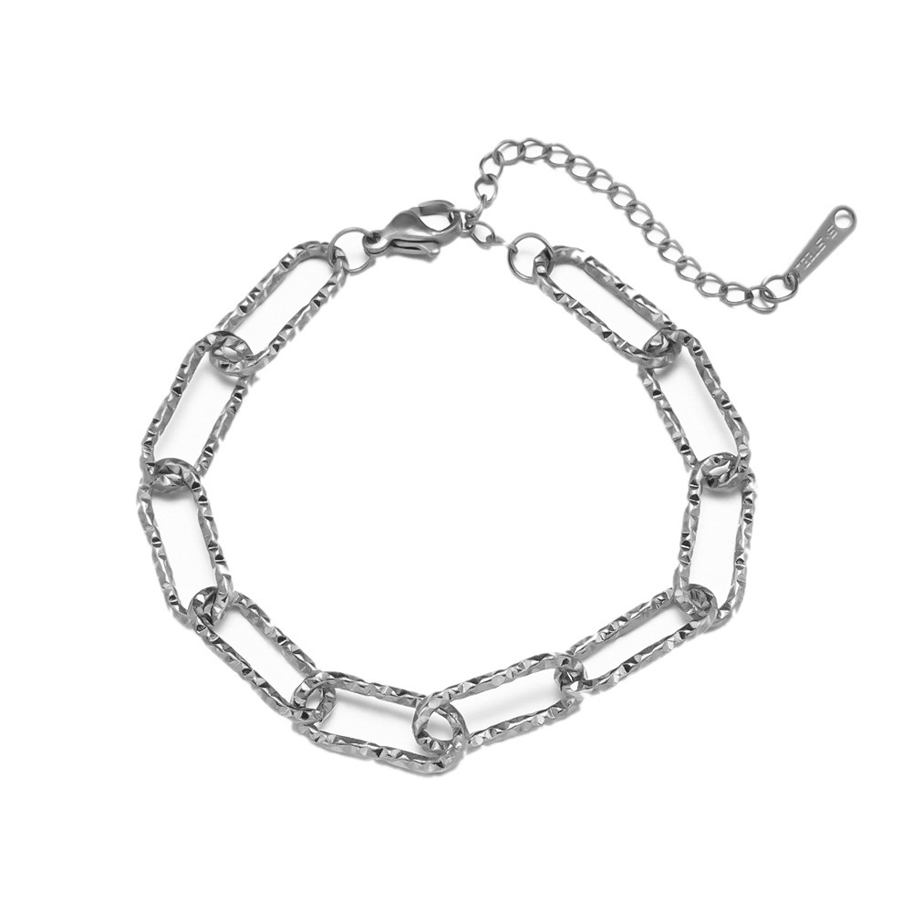 PVD Coated Gold Plating Process Wholesale Jewelry Hip-Hop Retro Solid Color Titanium Steel Plating Jewelry Set