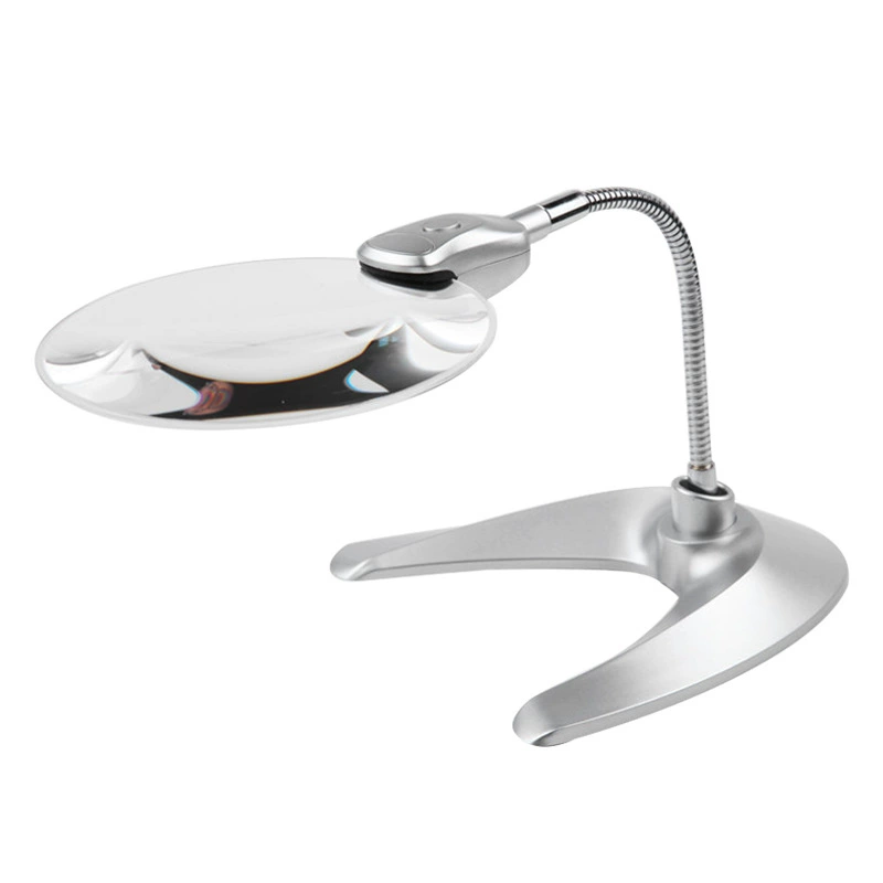 4B-8-9-10 настольная Универсальная со светодиодной подсветкой Складная V база настольная лупа со шлангом