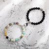 Strong magnet for beloved heart-shaped, design bracelet, turquoise set natural stone, trend of season