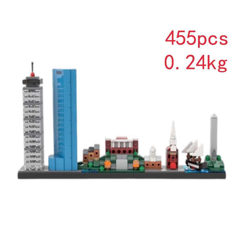 Moderne Architektur Bausteine Klemmbausteine Set Zum Bauen_voghion.com