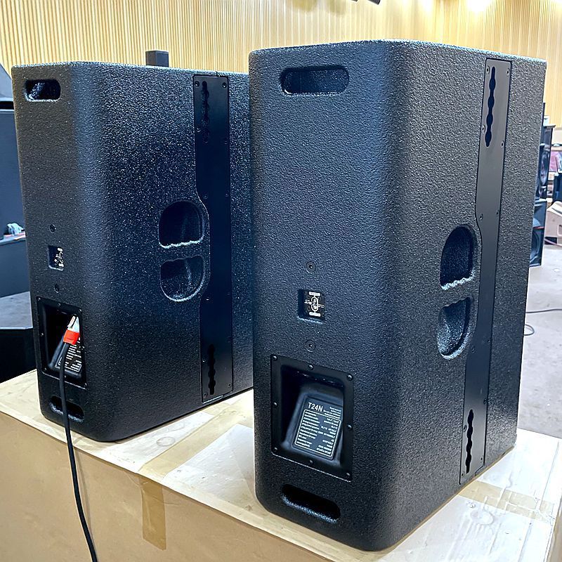 Fábrica de suministro T24N 12 pulgadas todo neodimio magnético altavoces de matriz de línea remota profesional rendimiento al aire libre sonido impermeable