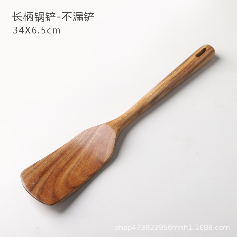 家庭用アカシアの木の調理器具セットのグレープフルーツの長い柄のスプーンの木製のスプーンは鍋のシャベルの卸売りにくっつかないです。|undefined