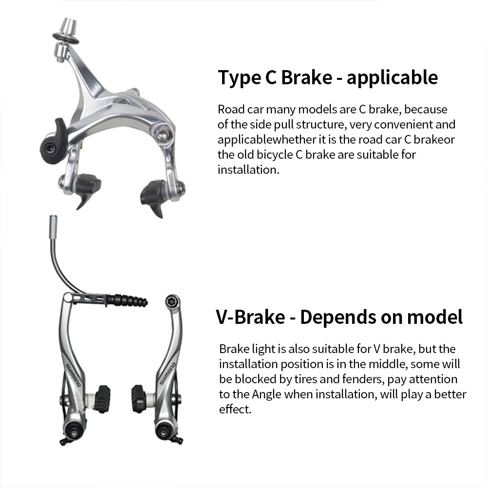 Bicicleta de montaña transfronteriza luz de freno de bicicleta de carretera luz de freno de bicicleta plegable luz de freno de bicicleta de montaña