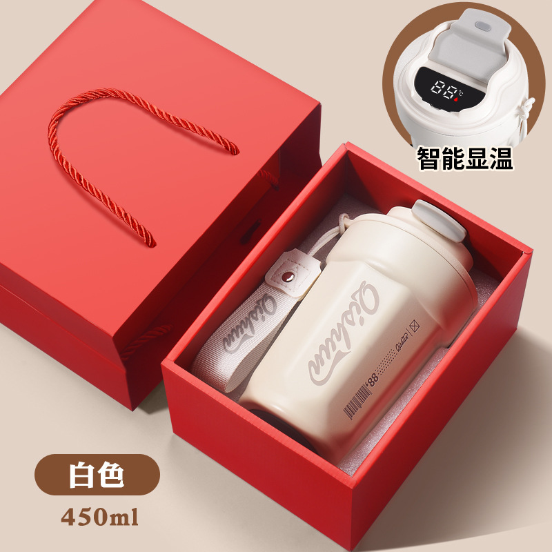 智能温显316不锈钢保温杯男女高颜值保冷咖啡杯便携杯子礼品定制|undefined