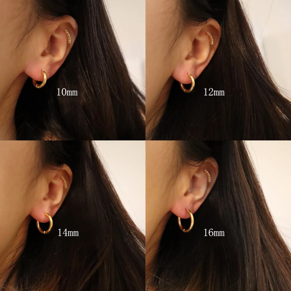 brand design elegant universal earrings stainless steel