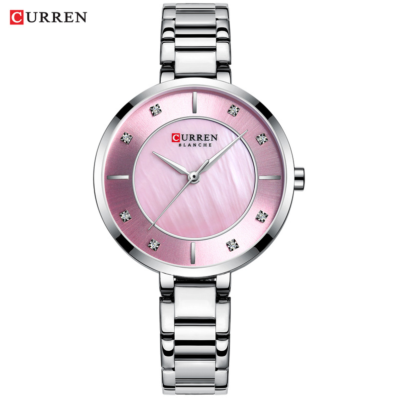 CURREN/Karien 9051 Women's Shell Waterproof Watch Simple Small Dial Fashion Women's Watch Round