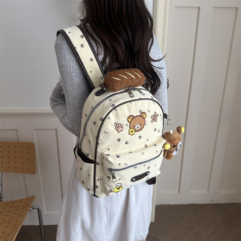 2026 nuevo lindo oso mochila de gran capacidad para salir mochila ligera de alto valor de los estudiantes de clase mochila para mujeres