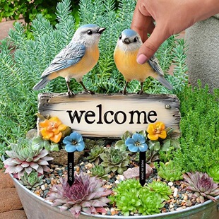 A Variety of Creative Bird Insect Animal Garden Inserts Garden Decoration Inserts Holiday Atmosphere Decoration Inserts Decoration