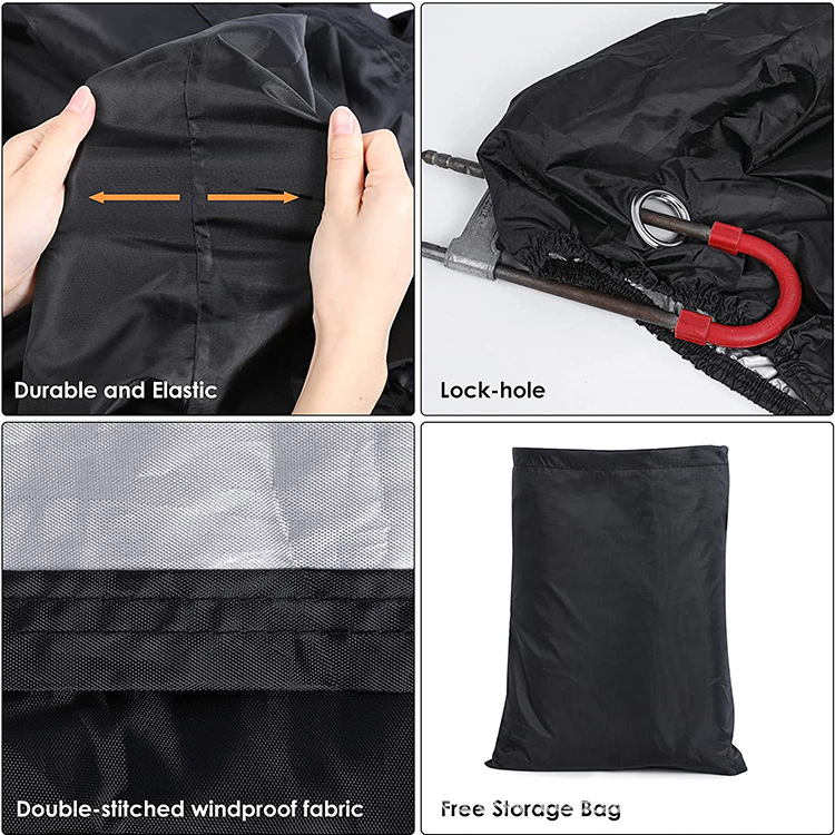 Motorcycle Covers in Stock for Wholesale 210D Outdoor Electric Mountain Bike Covers Sun Protection Waterproof Cross-Border