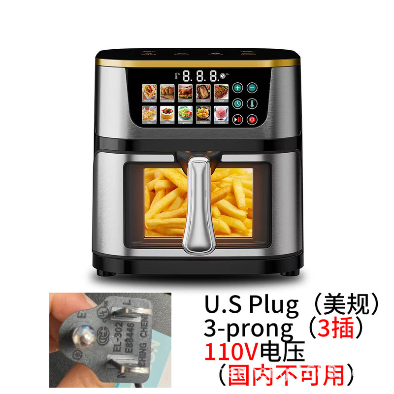 Air fryer空气炸锅10升大容量电烤箱一体机家用智能彩屏跨境专供|undefined