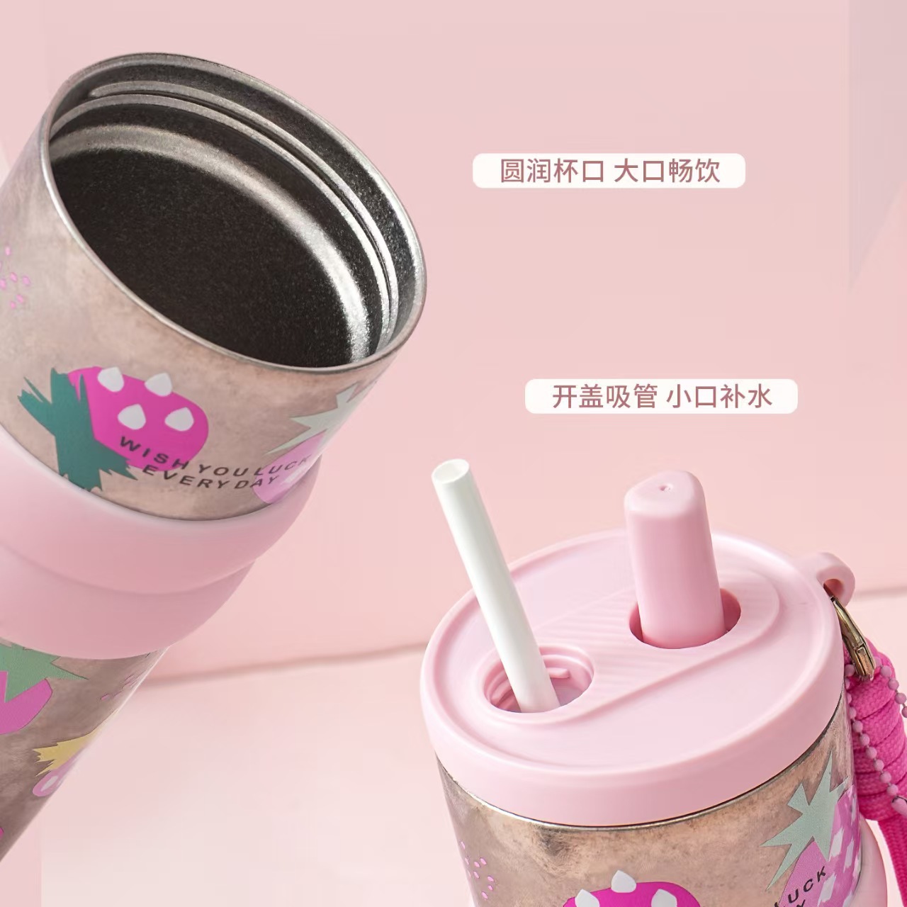Nueva taza de titanio portátil de paja aislante de calor de alta belleza regalo de lujo ligero taza de titanio portátil al aire libre taza de automóvil