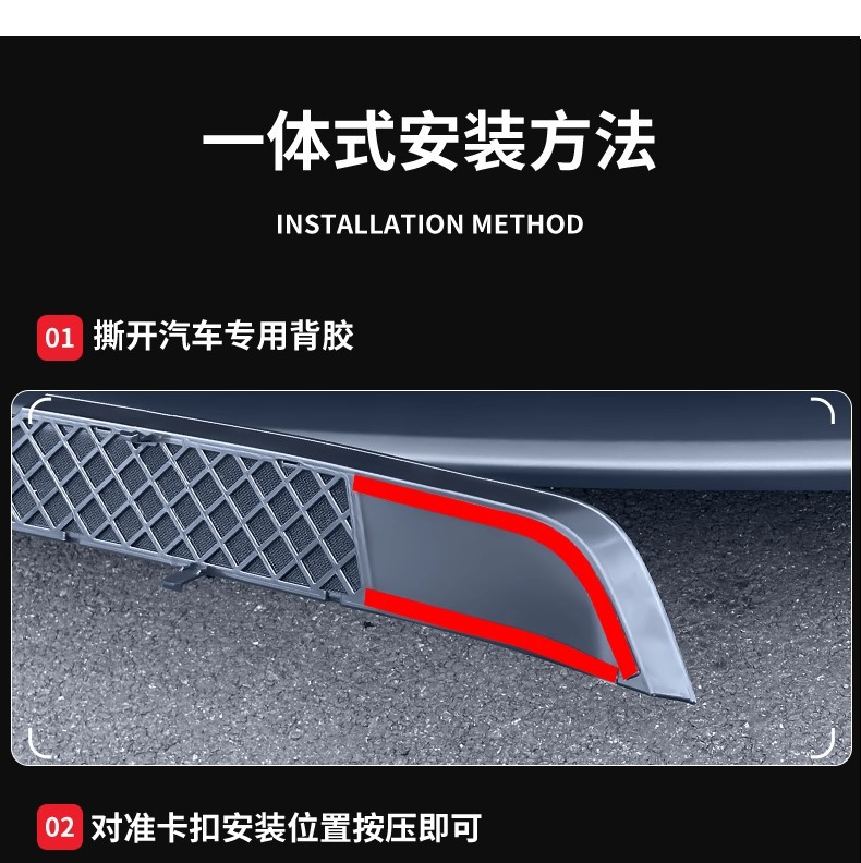 Suitable for the New Version of Tesla Model 3 Highland Removable Central Air Inlet Protective Cover Insect-Proof Net