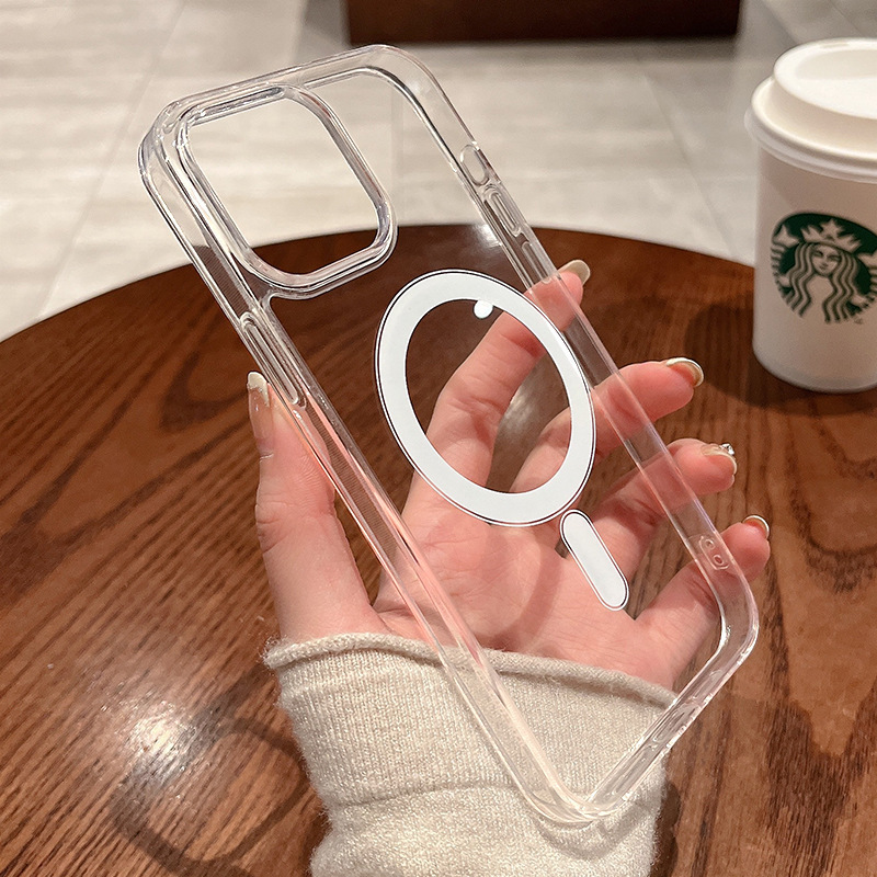 Apple 17 Phone Case Magnetic 13 Transparent 14Promax Anti-Drop 15 Wholesale 12 Suitable for Iphone16 Protective Cover