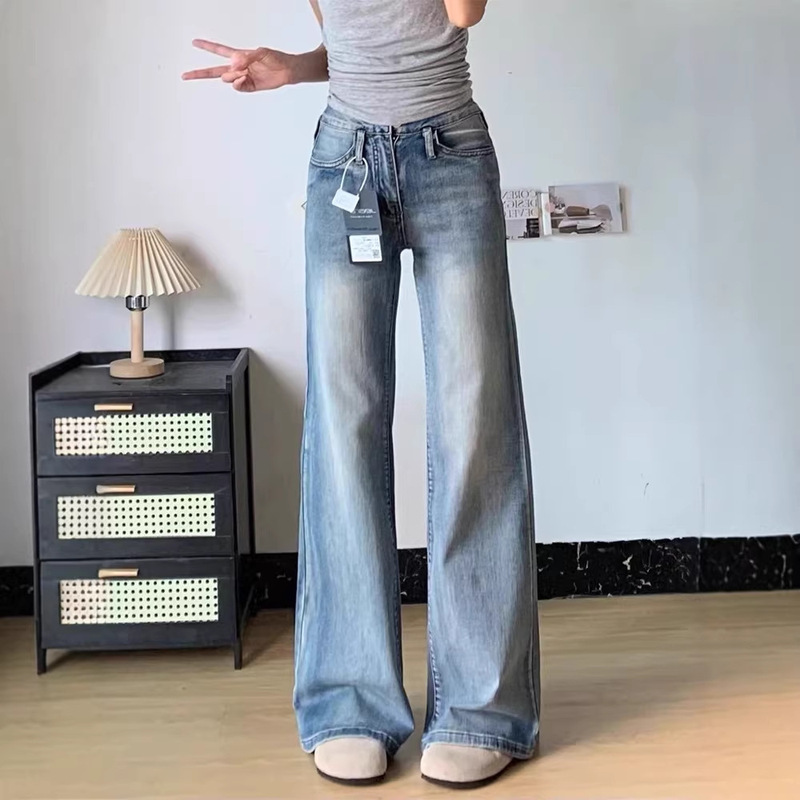 New Slim-Fit High-Waisted Flared Jeans for Women, Petite Size, 2026 New Wide-Leg Straight Flared Pants
