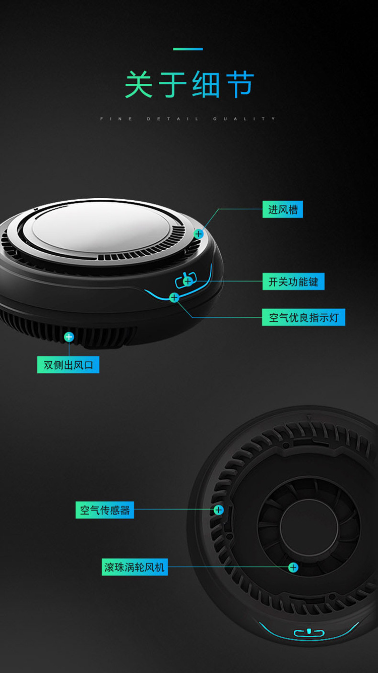 Air Purifier with Negative Ions, Aromatherapy, Formaldehyde Removal, Odor Elimination, Source Factory, Car Interior Formaldehyde Removal, Automotive Use