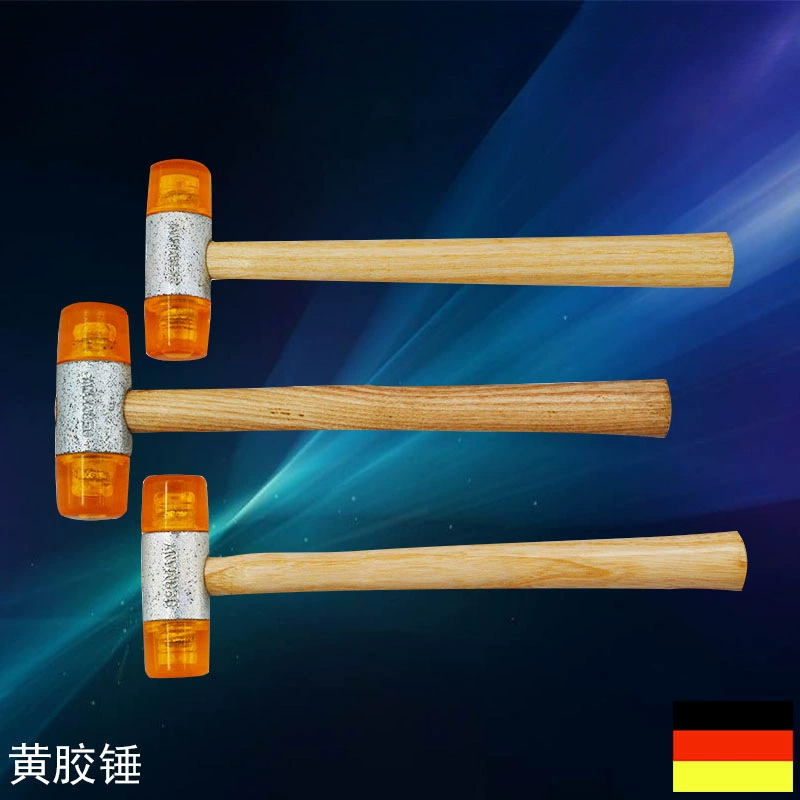 Молоток установки 22-60 мм белый желтый нейлоновый резиновый молоток деревянный ручка нейлоновый молот