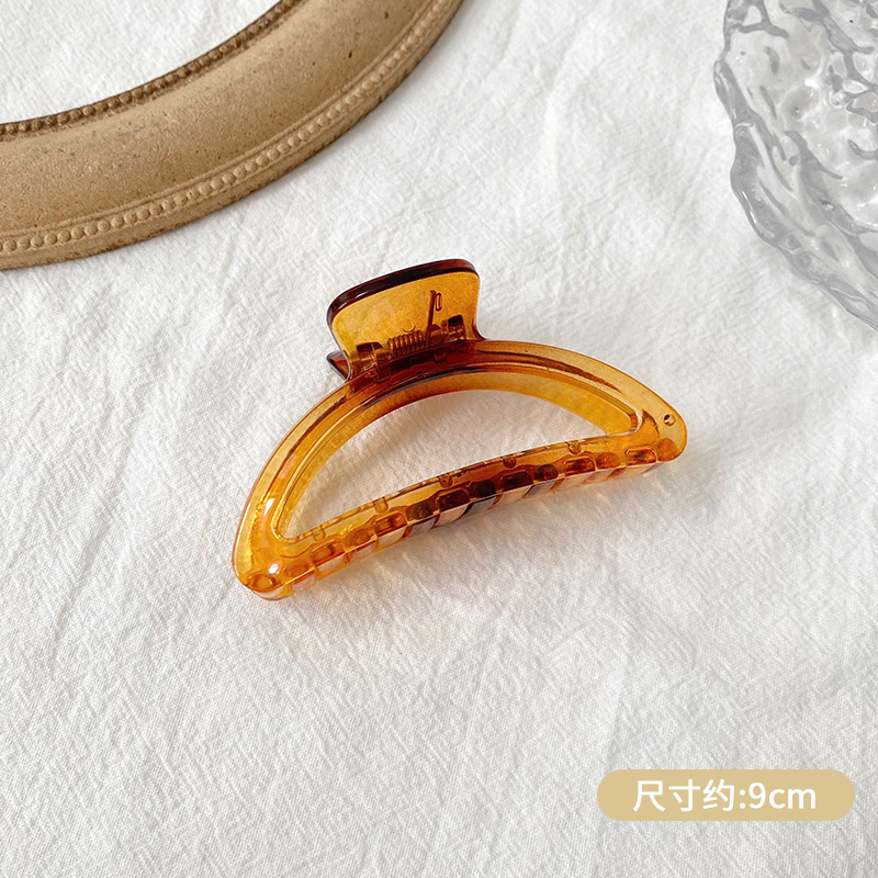 Horquilla de las mujeres de alto grado de pelo negro Clip tocado espalda Cabeza Grande updo tiburón clip 2024 Nueva horquilla