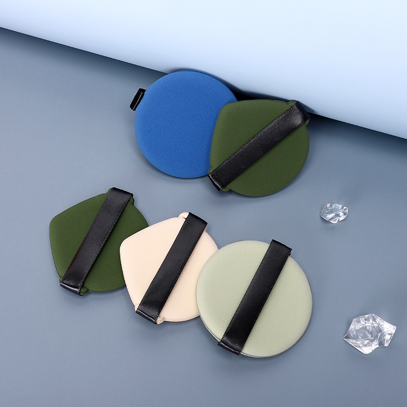 El soplo de polvo sin látex de doble cara se hace más grande cuando se expone al agua de doble cara disponible BB Cream powder puff maquillaje belleza herramienta cojín de aire soplo de polvo