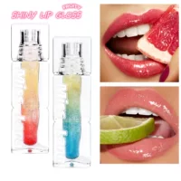 Блеск для губ Miss Lara Fruit Fine Shimmer Water Gloss, увлажняющий блеск для губ с зеркальным эффектом, градиентное масло для губ