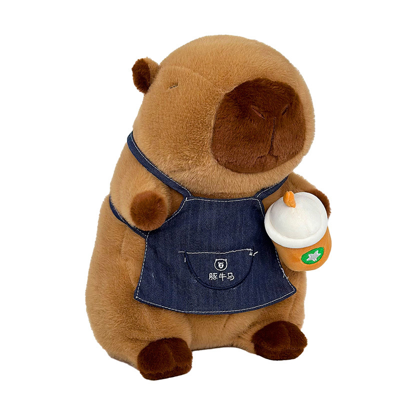 Lindo nuevo juguete de peluche almohada grande muñeca capibara muñeca muñeca máquina de garras canjear regalo de cumpleaños al por mayor