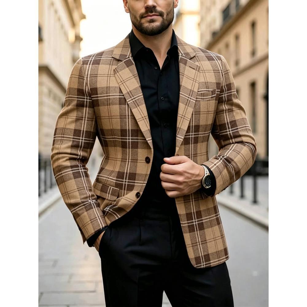 Comercio exterior transfronterizo hombre delgado moda traje casual de color sólido clásico versátil primavera y otoño delgado chaqueta de traje