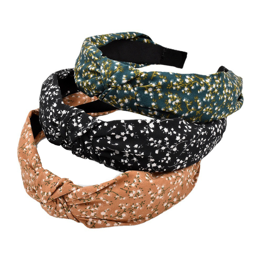 Vente En Gros Bijoux Bandeau En Tissu Floral Nihaojewelry display picture 8