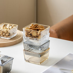 Glass bowl snack disc house beauty salon KTV snack disk dessert bowl ice cream bowl small bowl breakfast
