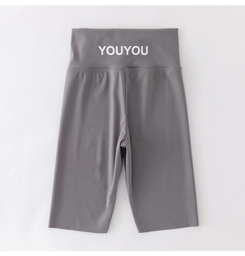 Pantalones de tiburón de cinco puntos para niñas pantalones de yoga de desgaste exterior de cintura alta delgada de verano para niños medianos y grandes leggings Barbie para niños pantalones cortos