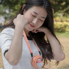 太空卡通星球迷你小风扇便携式USB充电挂脖风扇学生女生户外懒人