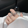 Universal design ring, on index finger, trend of season, light luxury style
