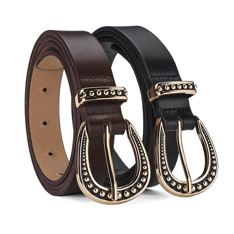European and American New Personalized Alloy Needle Buckle Women's Jeans Belt Versatile Youth Advanced Sense Belt Women's Trend_voghion.com