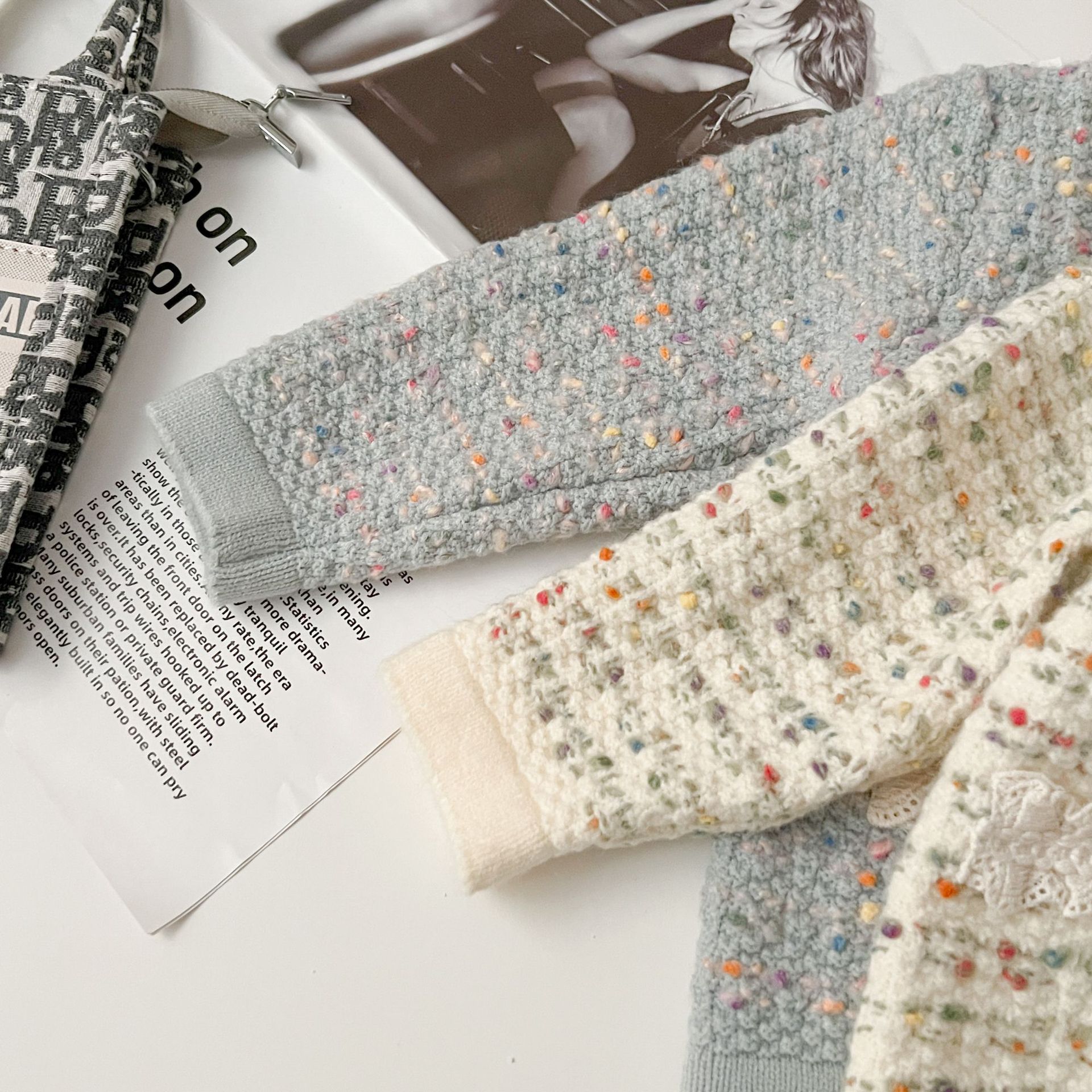 Baby Mädchen Strickset Im Fragrant Style Modische Kinderkleidung_voghion.com