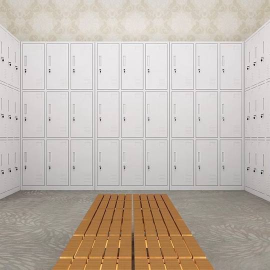 Steel Locker, Employee Locker, Iron Cabinet, Dormitory with Lock, Six-Door Locker, Cupboard, Bathroom Shoe Cabinet